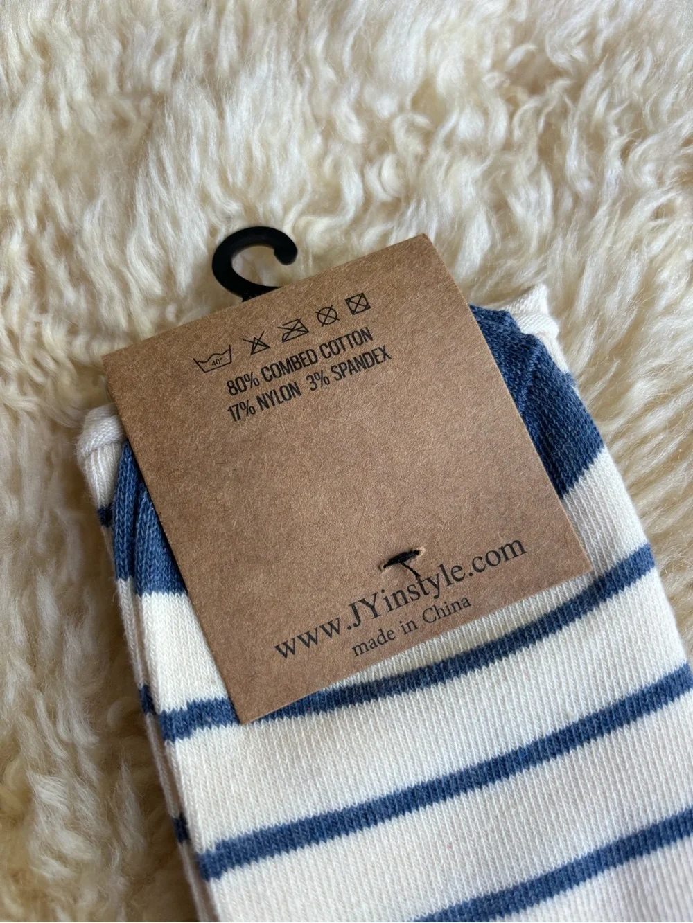 NWT Striped Cotton Socks